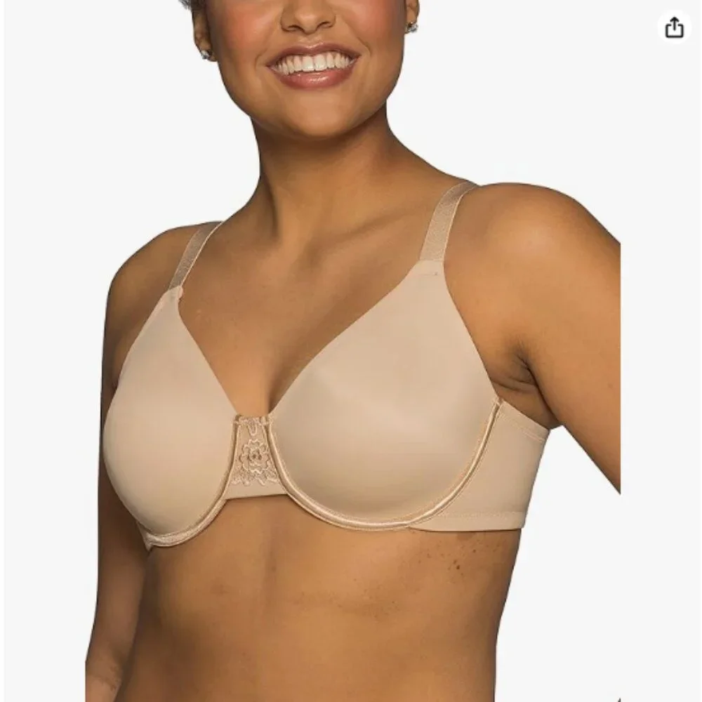 Vanity Fair Women's Beauty Back Smoothing Minimizer Bra, 336DD - Black